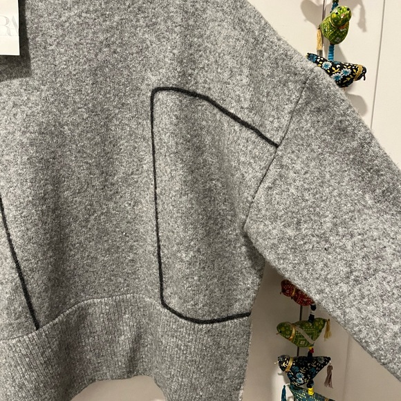 Zara Grey Turtleneck, Size Medium, NWT - Picture 2 of 10
